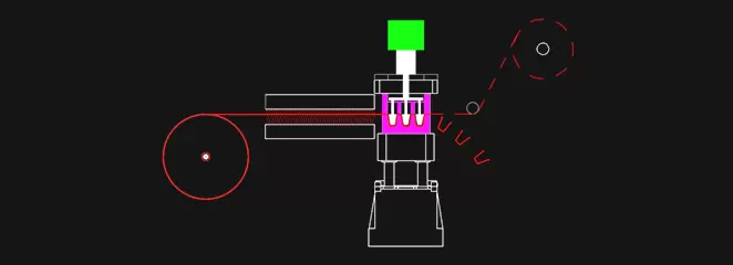 Máquina termoformadora de vasos de plástico