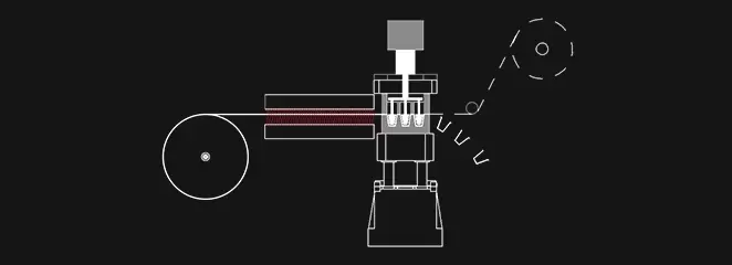 Máquina termoformadora de vasos de plástico